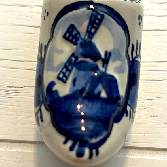 Delft Porcelain Windmill Boot - Picture 12 of 12